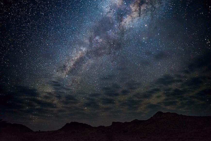 Milky way at night sky